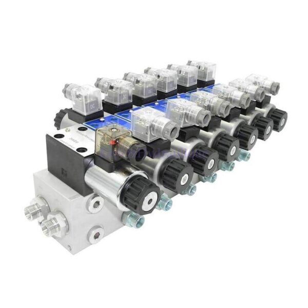 Distributeur hydraulique électrique 50L 6 fonctions + limiteur – Image 1
