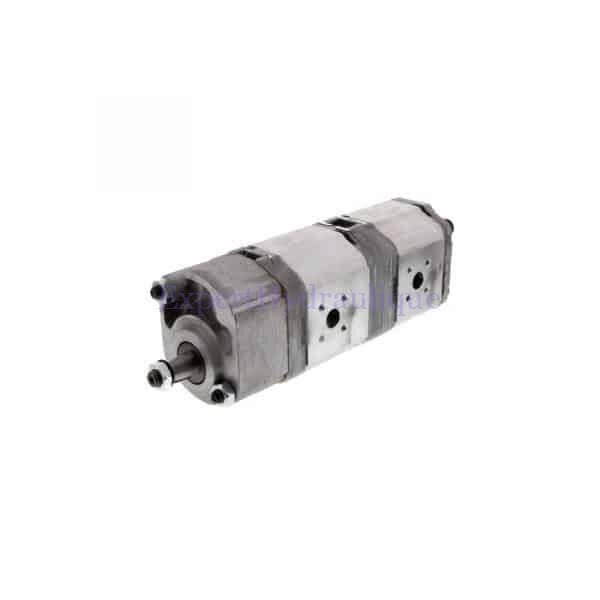 Pompe hydraulique double corps avec contre pallier pour tracteurs Renault et Class