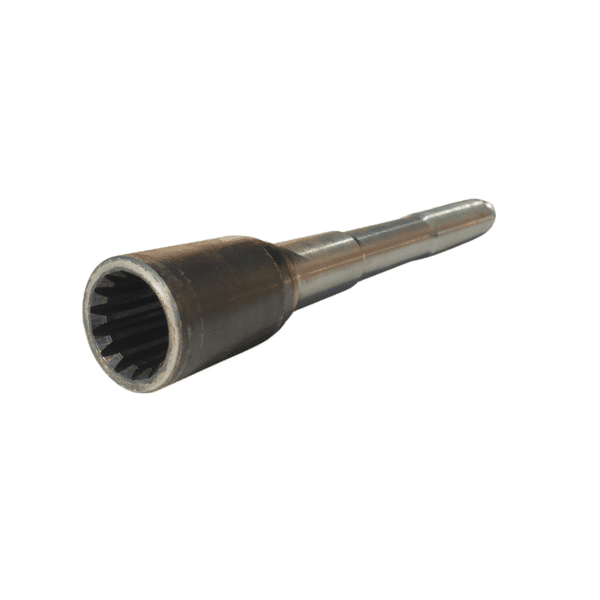 Arbre-transmission-14-dents-Tractopelle-Massey-MF-50HX Arbre 14 dents femelle montage pompe hydraulique Massey Ferguson type 50HX 50B 50D ....