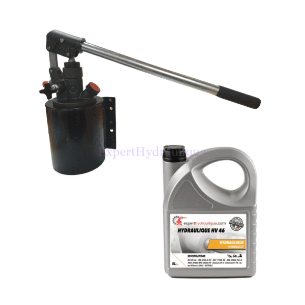 Kit Pompe manuelle et Huile hydraulique HV46 Kit Pompe manuelle et Huile hydraulique HV46