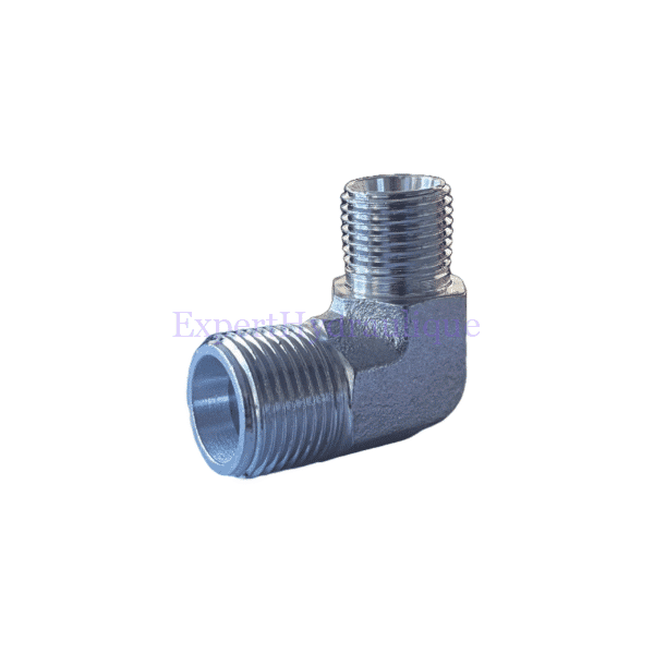 Raccord coudé mâle 10L (M16x150) - mâle 12S (M20x150) (2) Raccord coudé mâle 08L (M14x150) - mâle 12L (M18x150) – Image 1