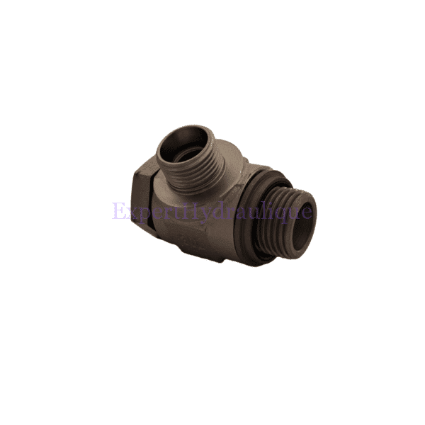 RO90012BM12LM Raccord orientable 90° mâle 1/2 BSP - mâle 12L (M18X150) – Image 1