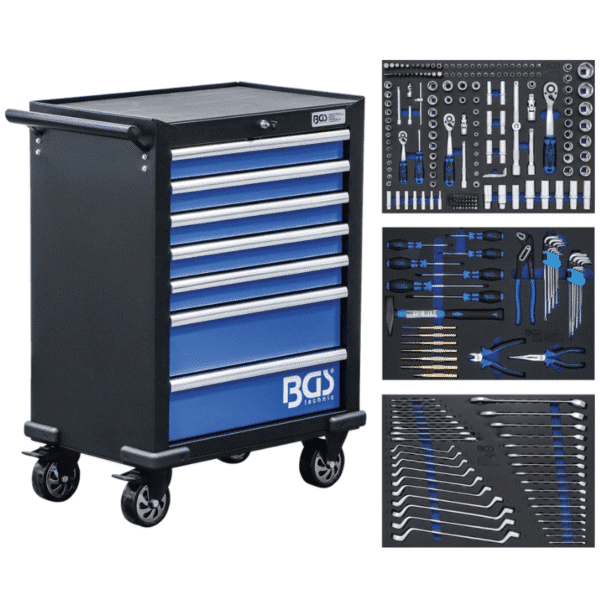 Servante d'atelier 7 tiroirs 263 outils